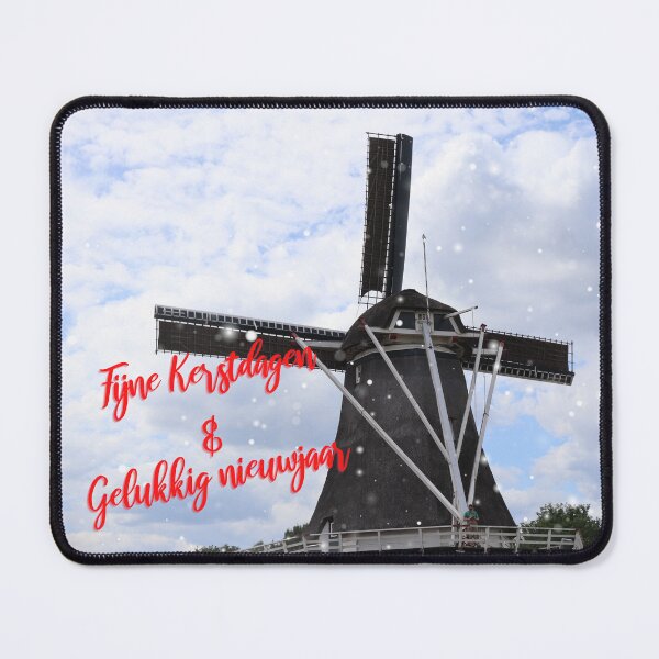 Item preview, Molen - Fijne Kerstdagen & Gelukkig nieuwjaar designed and sold by AnimaliaArt.