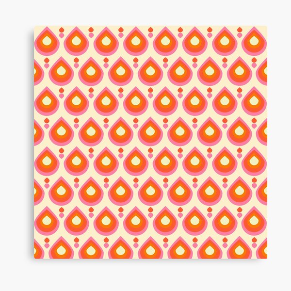 Drops Retro Sixties Canvas Print