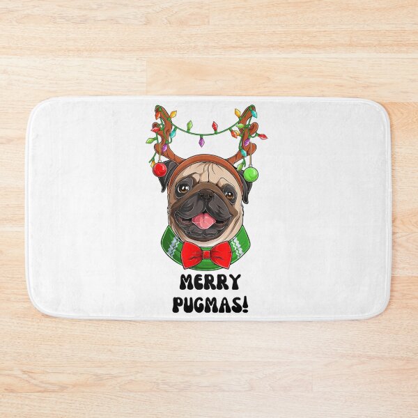 Item preview, Merry Pugmas cute christmas pug dog design designed and sold by ashdenent.