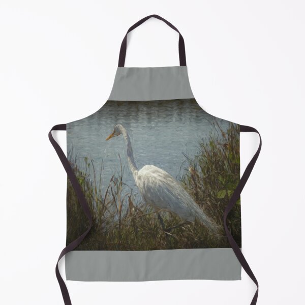 Item preview, Impressionist White Heron in Florida designed and sold by nbrandsberg.