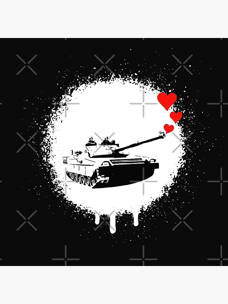 Discover Love Tank | Banksy Urban Art Premium Matte Vertical Poster