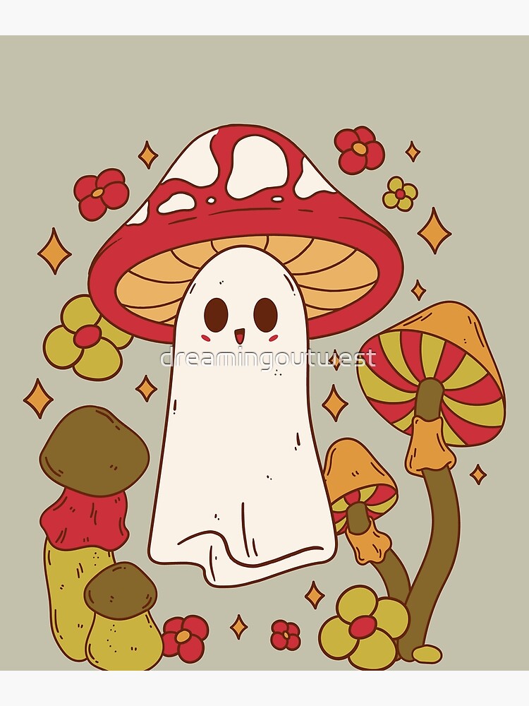 "Mushroom Ghost" Poster for Sale by dreamingoutwest Redbubble