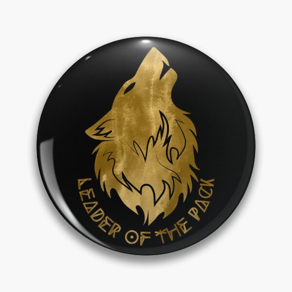 Item preview, Leader of the Pack - Watercolor Gold Foil Howling Alpha Wolf Head designed and sold by Cawaiico.