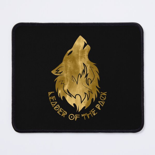 Item preview, Leader of the Pack - Watercolor Gold Foil Howling Alpha Wolf Head designed and sold by Cawaiico.