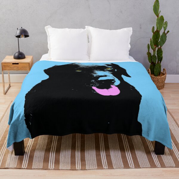 Item preview, Black Labrador Dog Design in Blue - Labrador Dog Pet Pop Art - Animal Pop Art, Bespoke Options designed and sold by StudioFlea.