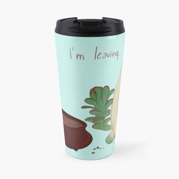 Succulent cat design Travel Coffee Mug