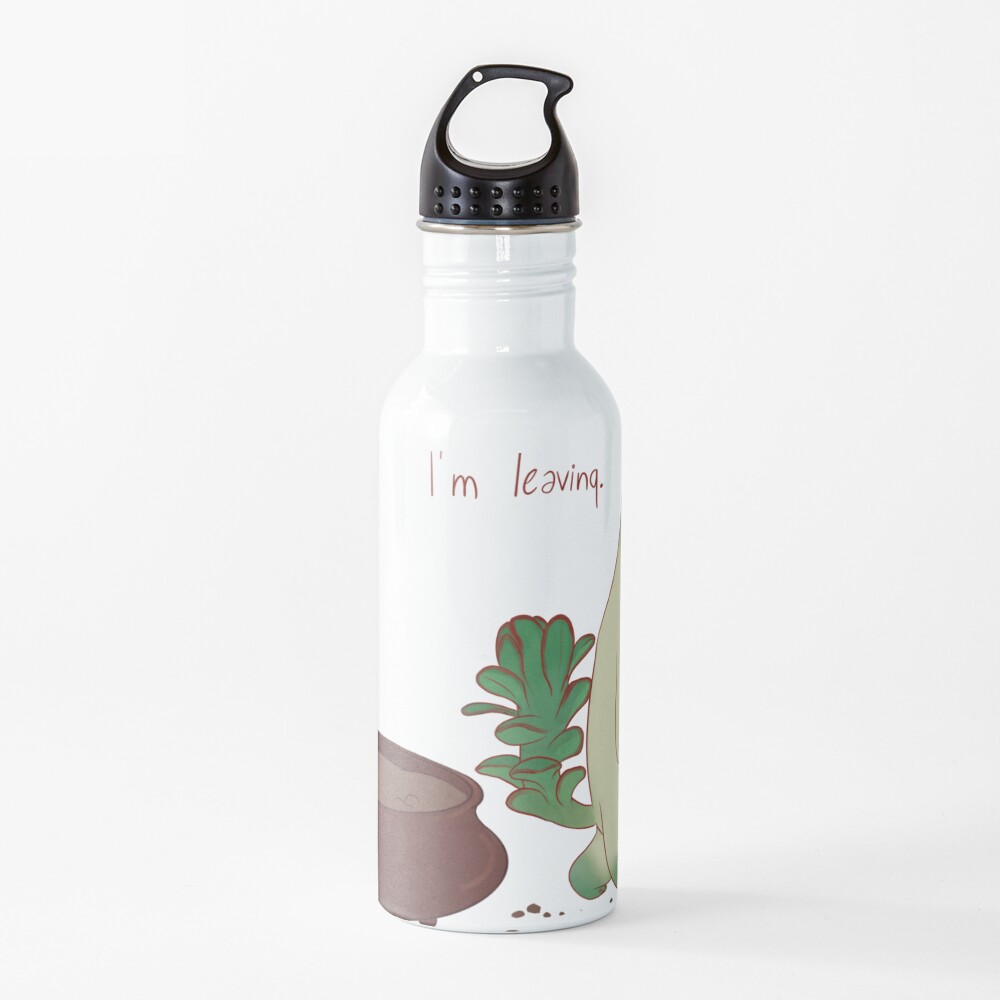 Succulent cat design Water Bottle