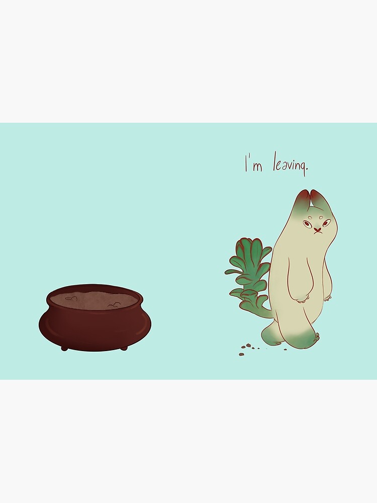 Succulent cat design by Lipkoshop