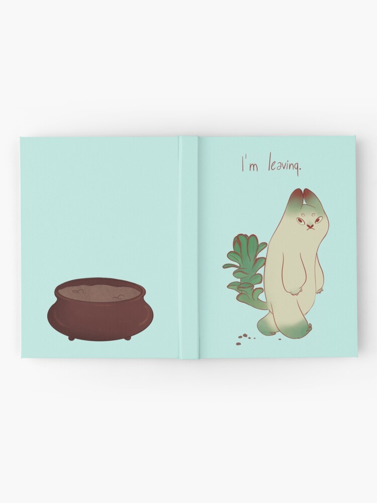 Alternate view of Succulent cat design Hardcover Journal