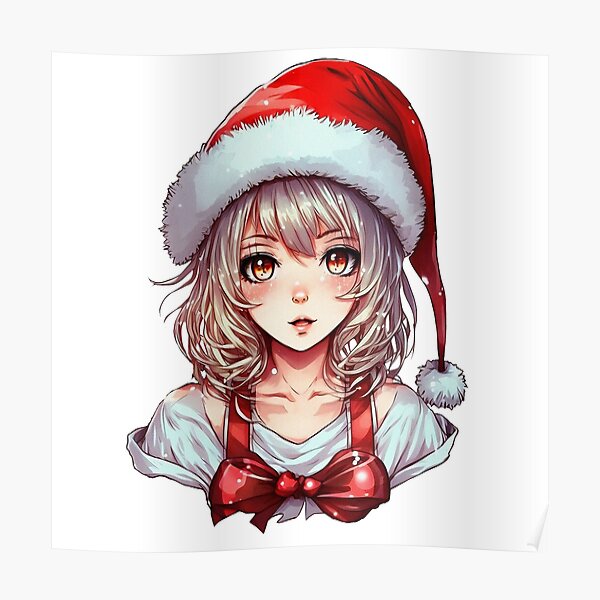 Transparent Anime Girl Christmas Png  Christmas Wallpaper Cute Anime Png  Download  vhv