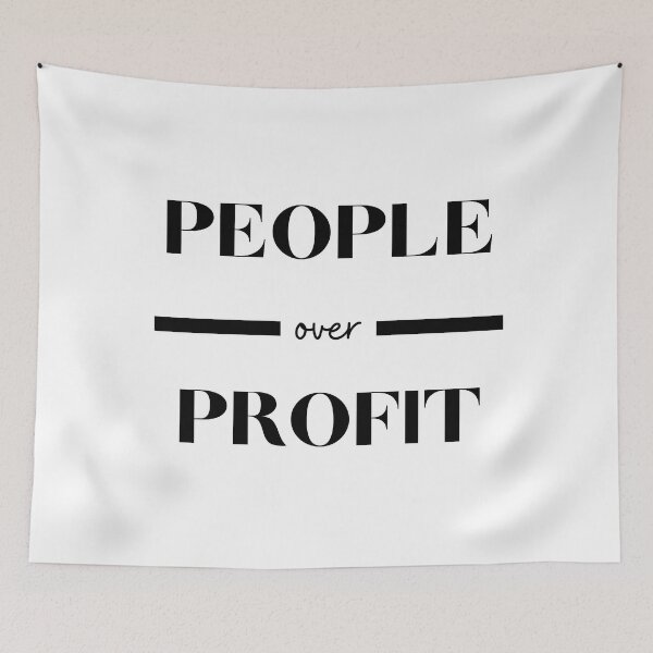 Item preview, People Over Profit designed and sold by SquishStitches.