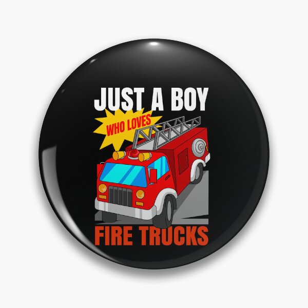 Item preview, Just A Boy Who Loves Firetrucks Firefighter Fireman designed and sold by Ibu83.