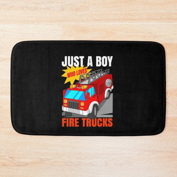 Item preview, Just A Boy Who Loves Firetrucks Firefighter Fireman designed and sold by Ibu83.