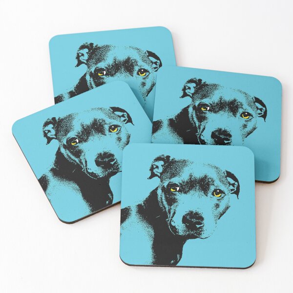 Item preview, Blue Staffie Dog Design in Blue - Staffie Dog Pet Pop Art - Animal Pop Art, Bespoke Options designed and sold by StudioFlea.