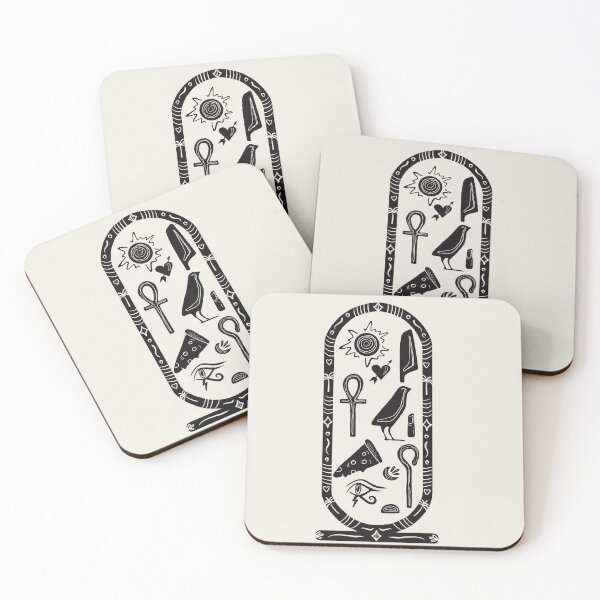 Item preview, Egyptian Hieroglyphs Funny Board with Symbols Art designed and sold by wavveandsalt.