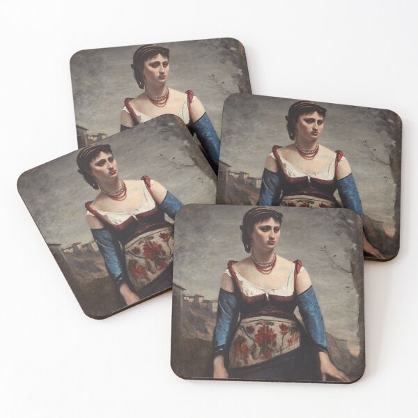 Item preview, Agostina Jean Baptiste Camille Corot Neo Classical Fine Art Print designed and sold by KimCheetham.