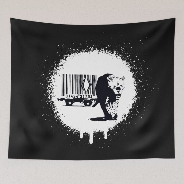 Item preview, Barcode Tiger - Banksy Consumerism Art designed and sold by WE-ARE-BANKSY.