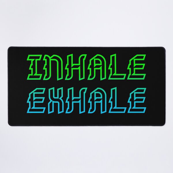 Item preview, Inhale exhale ombre effect mental health message designed and sold by Designbyfia.