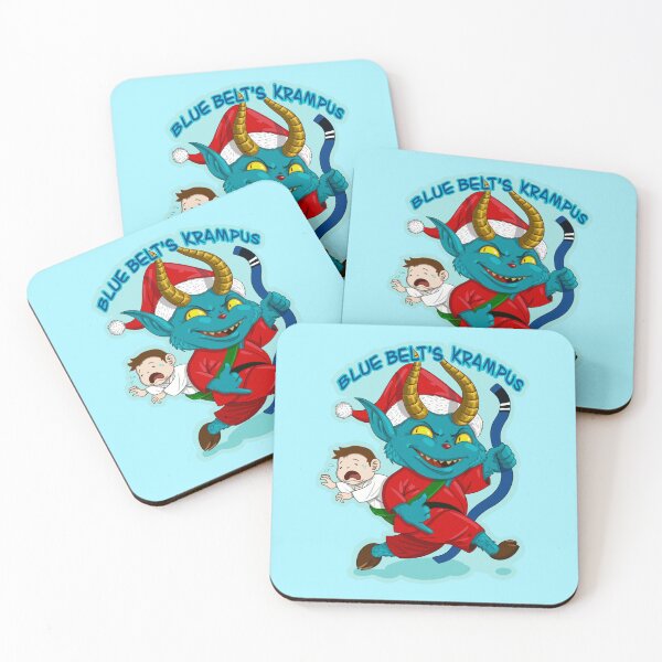 Item preview, Blue belt Krampus - Jiu jitsu Christmas gift  designed and sold by undersideland.