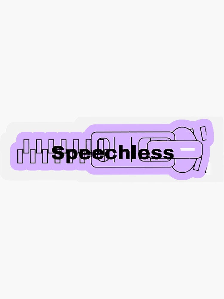 Speechless Sticker For Sale By Eiyaa Redbubble