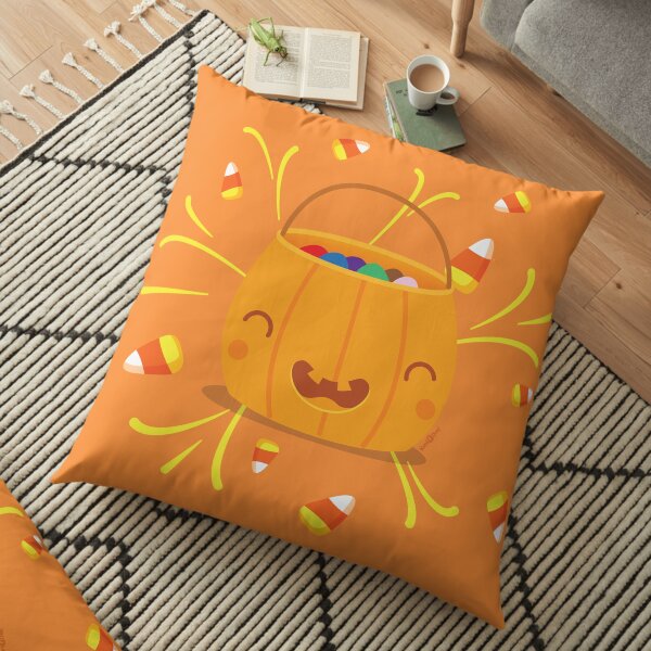 Jack-o-lantern Joy Floor Pillow
