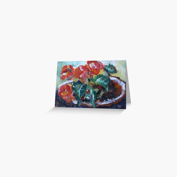 Begonias Greeting Card