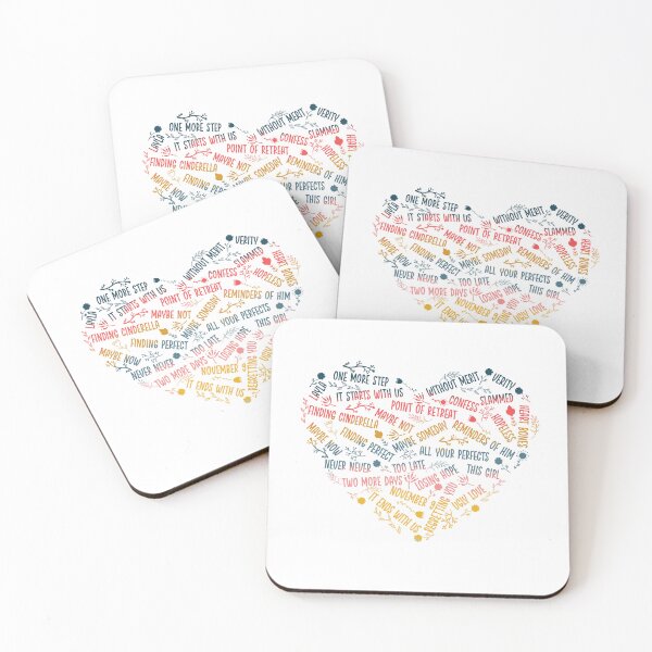 Item preview, Colleen Hoover CoHo Heart Book List T-shirt designed and sold by Nerdygirlteez.