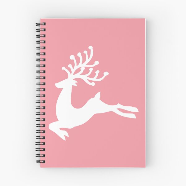 Item preview, Cute Festive White Reindeer Pink Christmas designed and sold by tanjica.