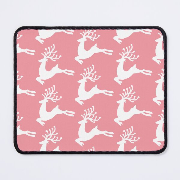 Item preview, Cute Festive White Reindeer Pink Christmas designed and sold by tanjica.