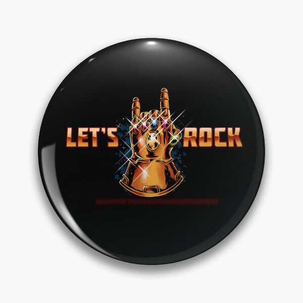 Item preview, Lets Rock T-shirt, Infinity Gauntlet Tee, InfinityTee, Rock music designed and sold by Remember-When.