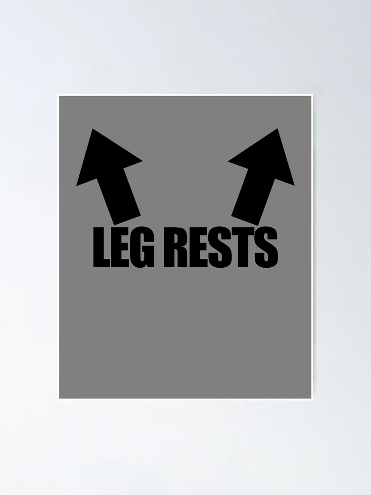 Thumbnail 1 of 3, Poster, Leg Rests Funny Adult Inappropriate Humor Men's Leg Rests Gear designed and sold by DynamicDesign.