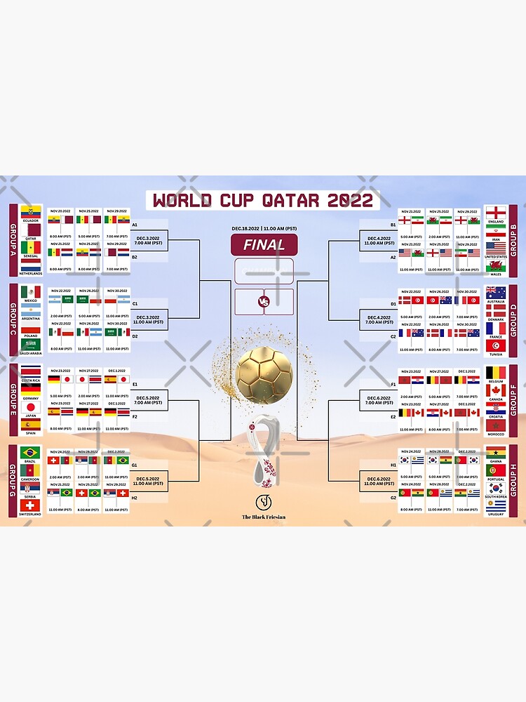 quot FIFA World Cup Calendar 2022 World Cup Wall Chart Poster quot Art Print