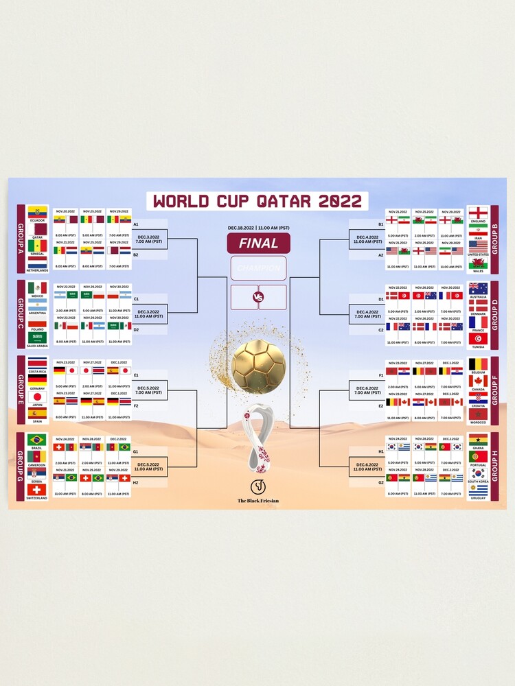 quot FIFA World Cup Calendar 2022 World Cup Wall Chart Poster