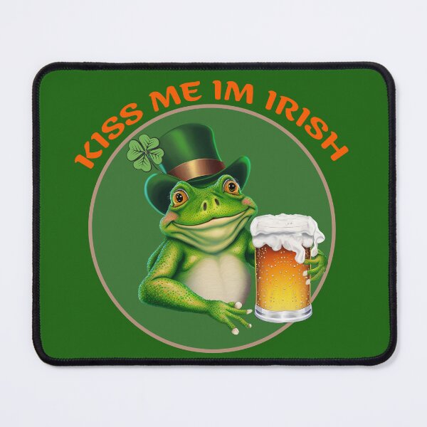 Item preview, Saint Patrick Day Gift Shirt | Toad ,Frog  Kiss me im irish designed and sold by TeeARTHY.