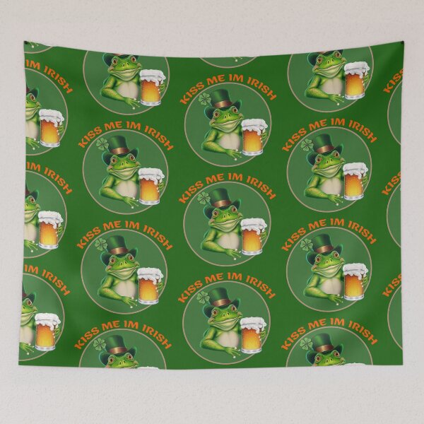 Item preview, Saint Patrick Day Gift Shirt | Toad ,Frog  Kiss me im irish designed and sold by TeeARTHY.