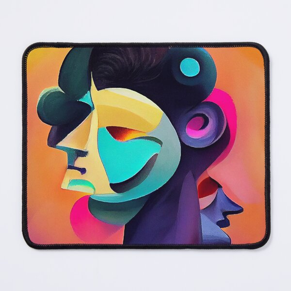 Item preview, Two abstract faces designed and sold by LifezArt.