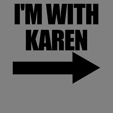Imagen de la obra I'm With Karen Funny Halloween Matching I'm With Karen Gear de DynamicDesign