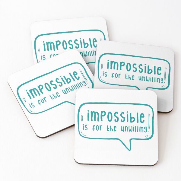 Item preview, Impossible is for the unwilling. designed and sold by TarDuck.