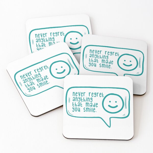 Item preview, Never regret anything that made you smile. designed and sold by TarDuck.