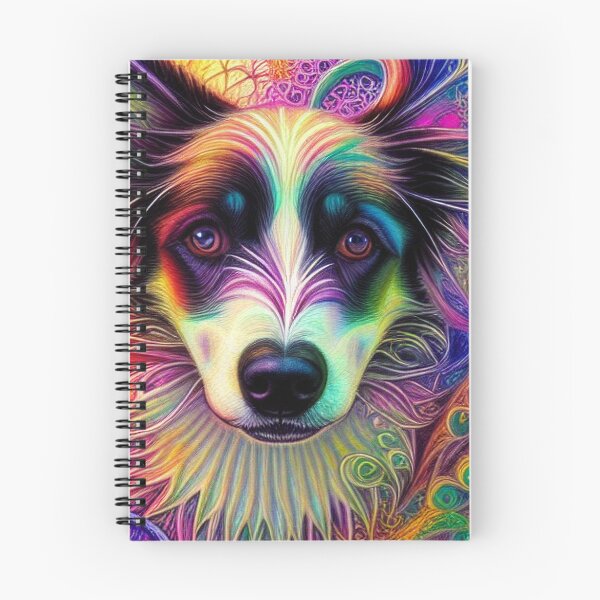 Item preview, Tribal Border Collie Dog Art 2 designed and sold by DiatomDesigns.