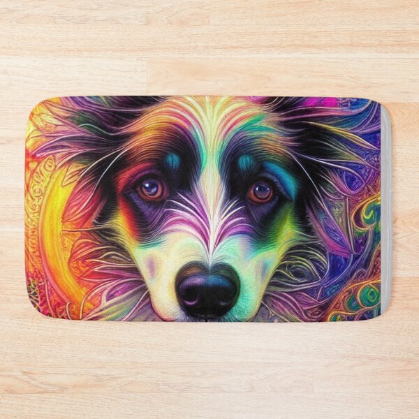 Item preview, Tribal Border Collie Dog Art 2 designed and sold by DiatomDesigns.