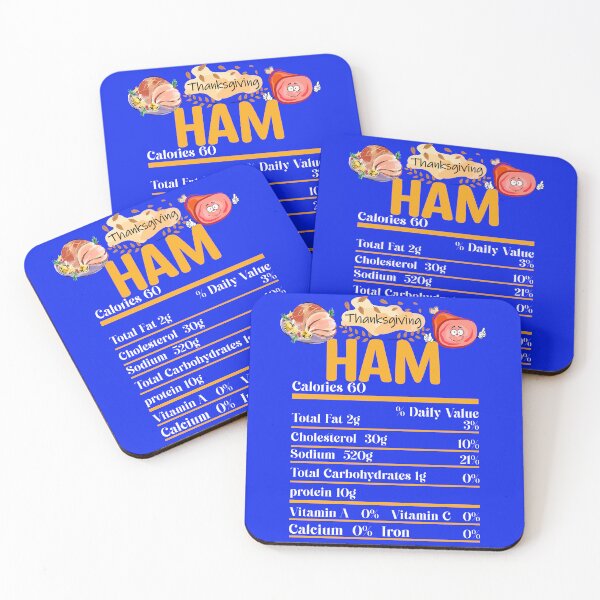 Item preview, Ham Nutrition Facts | Funny Turkey Nutrition Facts Thanksgiving Matching | gifts for thanksgiving lovers designed and sold by ThanksVibe.