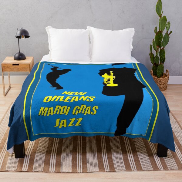 Item preview, NEW ORLEANS : Vintage Mardi Gras Jazz Advertising Print designed and sold by posterbobs.
