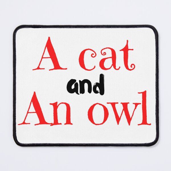 Item preview, A cat and an owl cute together designed and sold by YouBeeVintage.