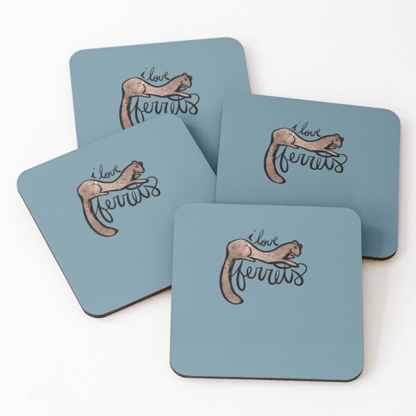 Item preview, I Love Ferrets designed and sold by FrictionMaxxing.