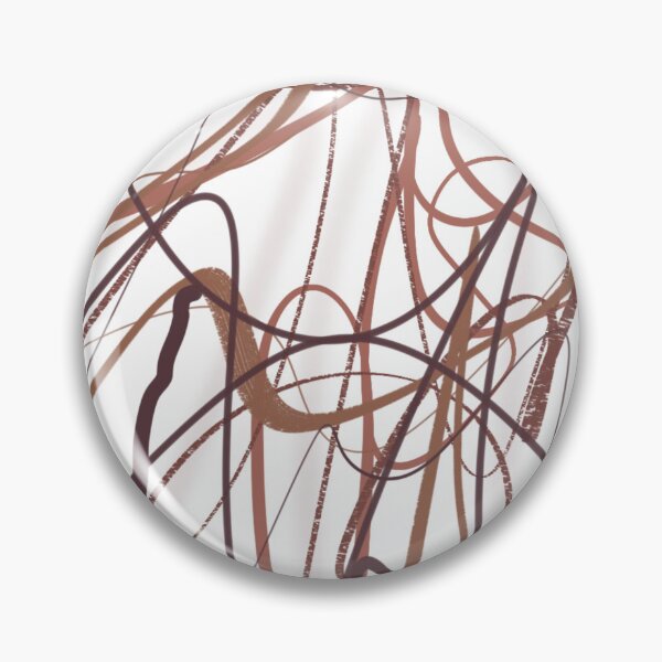Item preview, Coffee Neutral Swirl Scribble Abstract Minimalist Contemporary Modern Warm Brown designed and sold by hopecope.