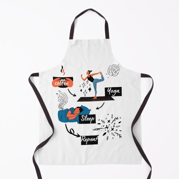 Item preview, Coffee yoga sleep and repeat designed and sold by A6tan-graphiste.