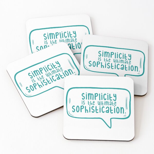 Item preview, Simplicity is the ultimate sophistication. designed and sold by TarDuck.
