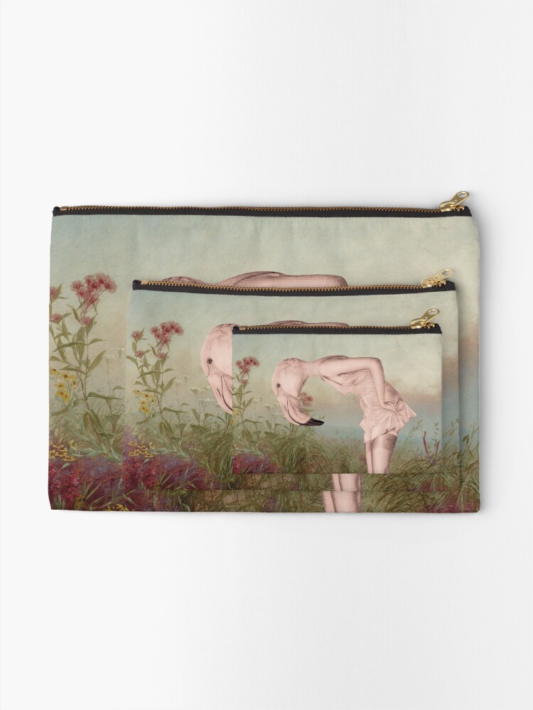 Alternate view of SOME PINK Zipper Pouch