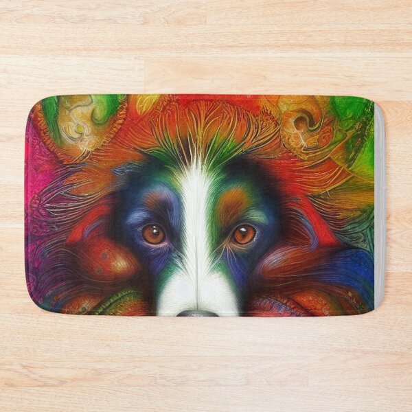 Item preview, Tribal Border Collie Dog Art 3 designed and sold by DiatomDesigns.